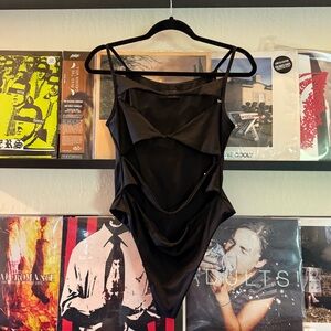 White Fox cut out bodysuit